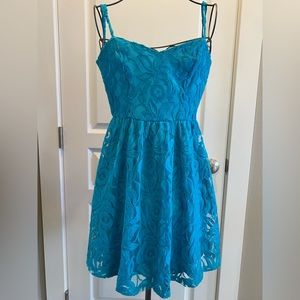 Teal Dress adjustable straps